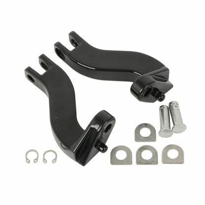 Rear Passenger Foot Pegs Mount Kit for Harley Touring Electra Glide (1993-2024)