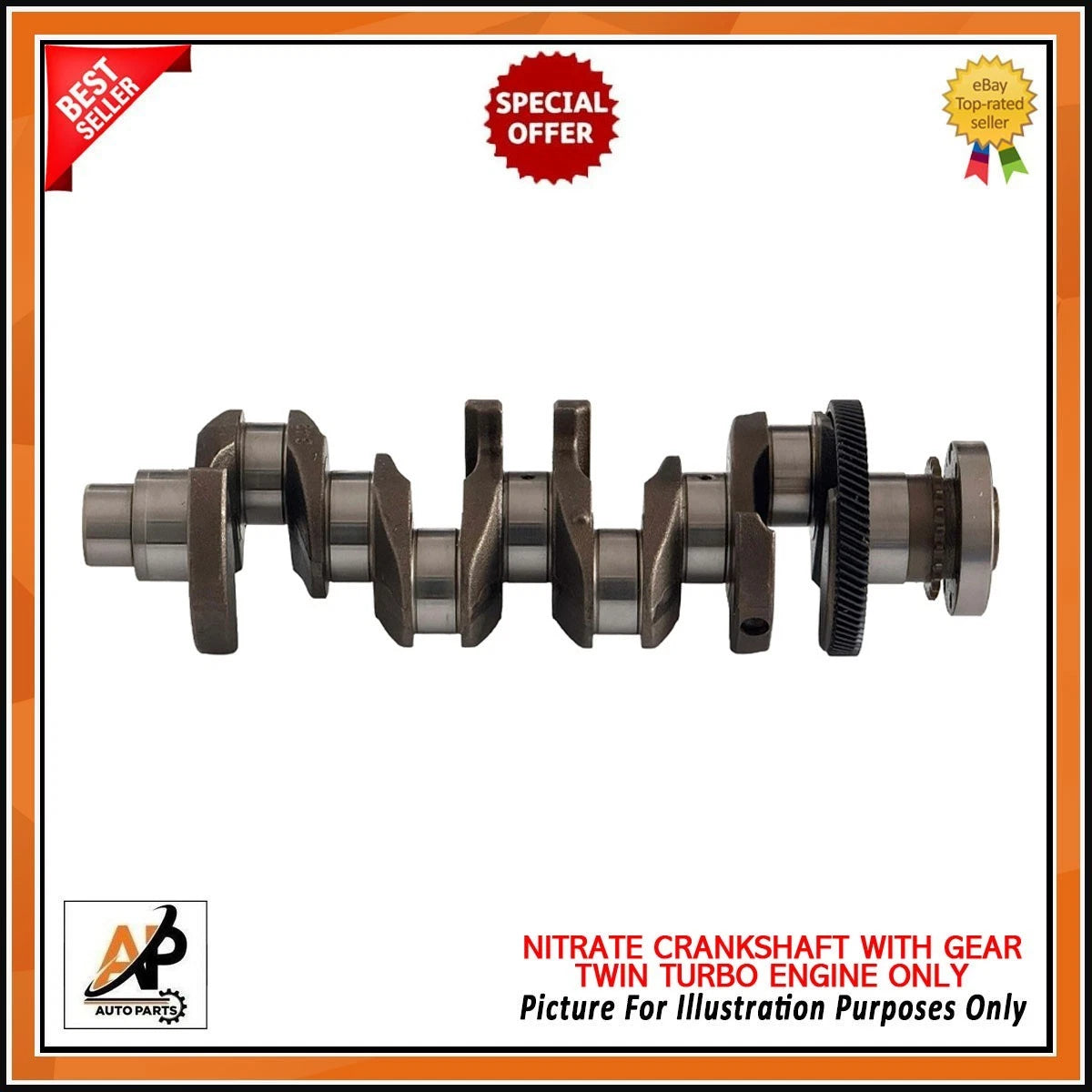 Crankshaft Rebuild Kit with Gear Replacement for Land Rover Jaguar (2000–2005)