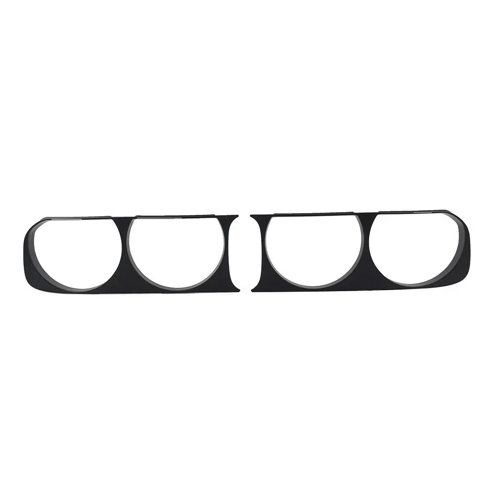 Matte Black Headlight Bezel Trim for Dodge Challenger (2008-2014)