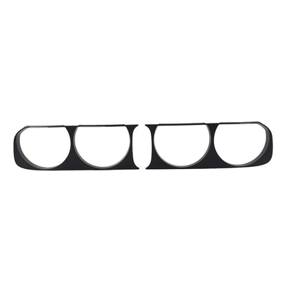 Matte Black Headlight Bezel Trim for Dodge Challenger (2008-2014)