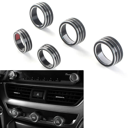 Control Switch Knob Cover Trim for Honda Accord 10th Gen (2018-2022) Black