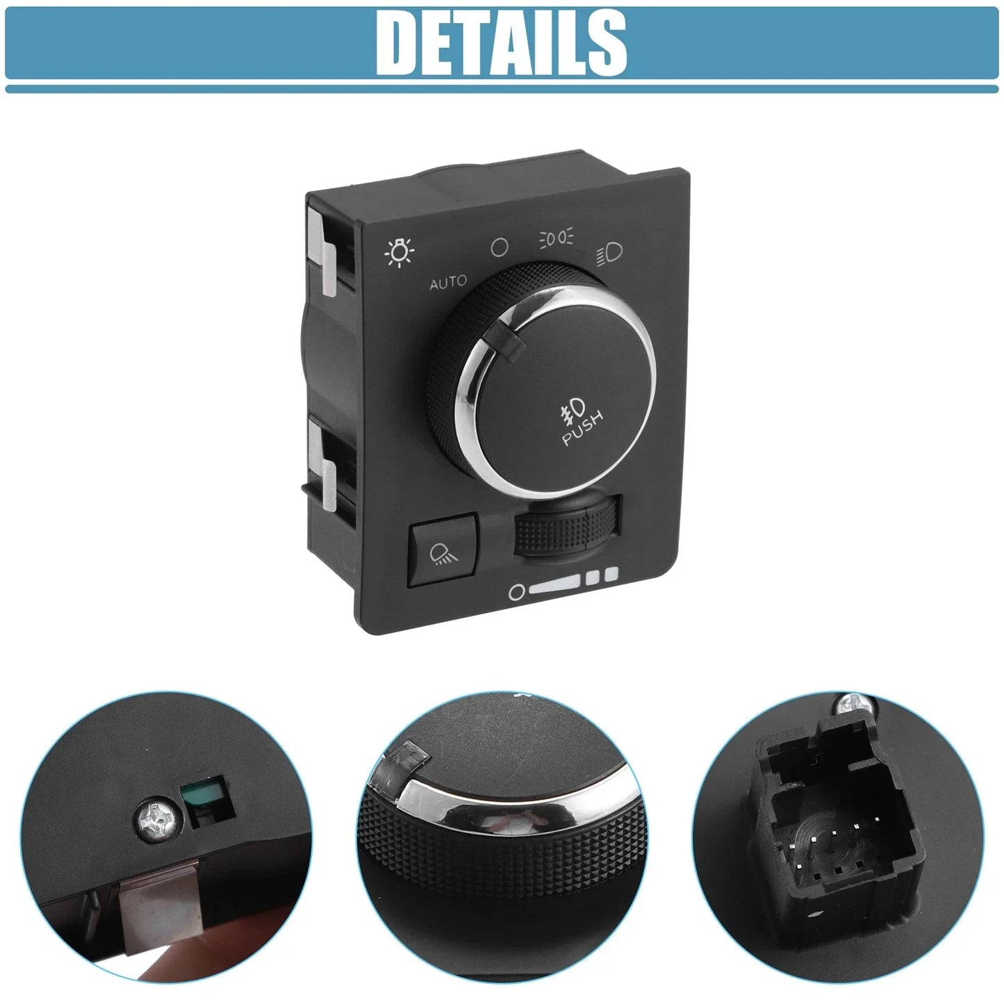 Headlight Dimmer Switch for Ram 68146507AA, 68189154AA (2010-2018)