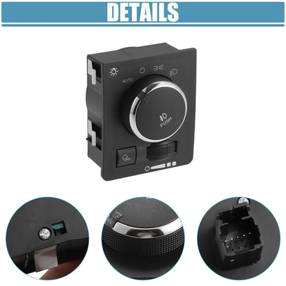 Headlight Dimmer Switch for Ram 68146507AA, 68189154AA (2010-2018)