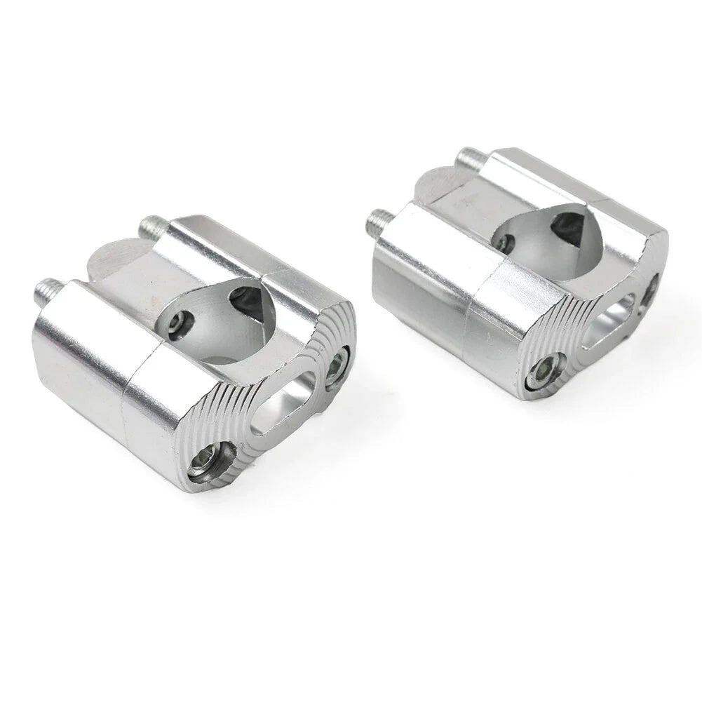 7/8 to 1-1/8 Handlebar Fat Bar Mount Clamps Risers for Dirt Pit Bike ATV