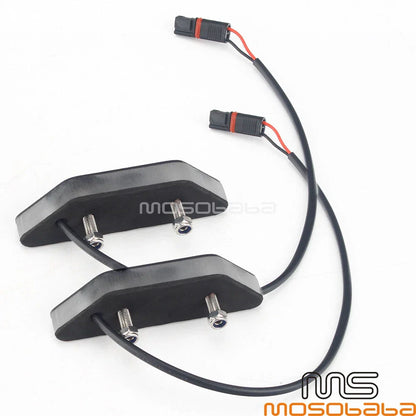 LED Mirror Block Off Sequential Turn Signals Amber for BMW S1000RR (2020-2021)