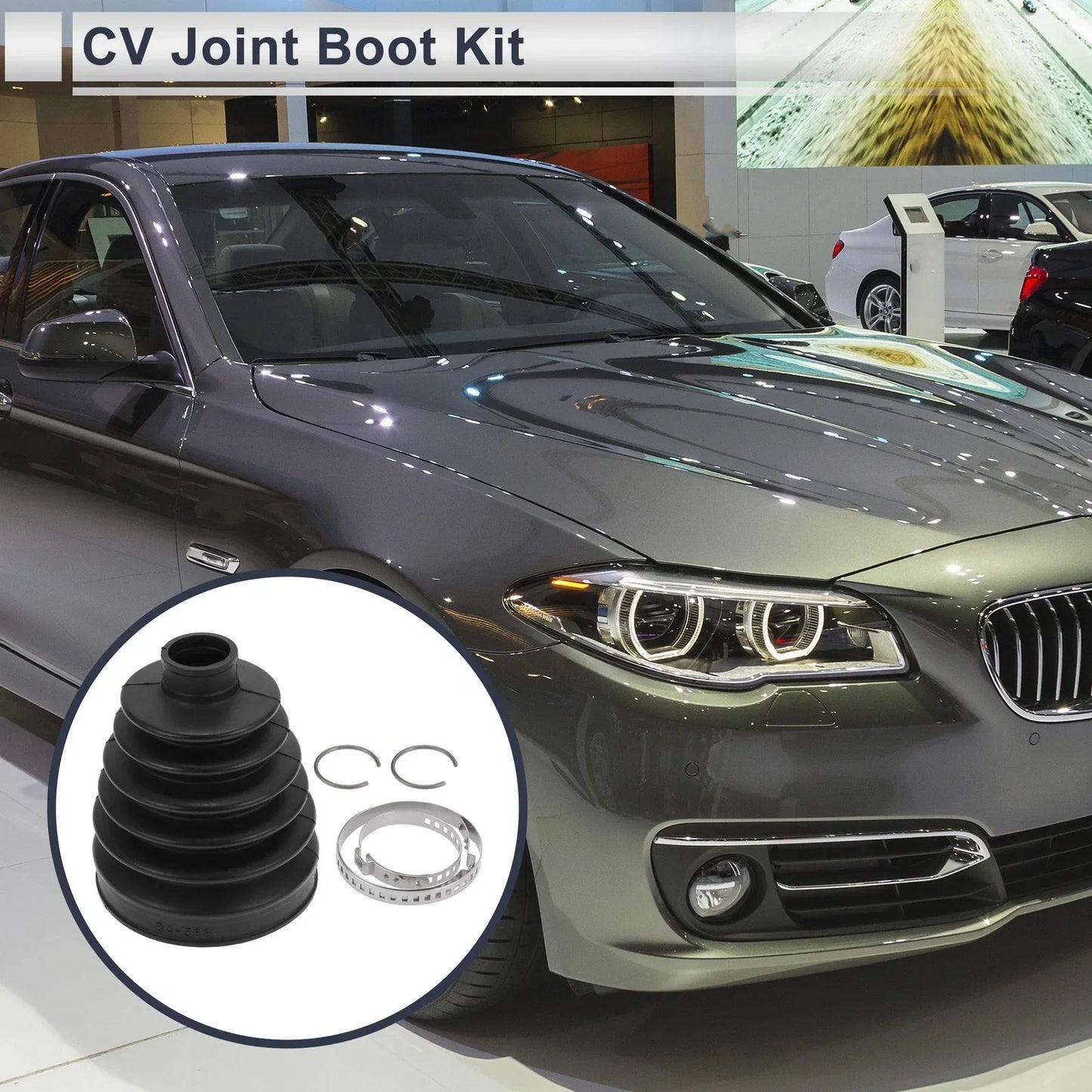 Outer CV Joint Boot Kit with Clamps for BMW 528i (2011 - 2016)