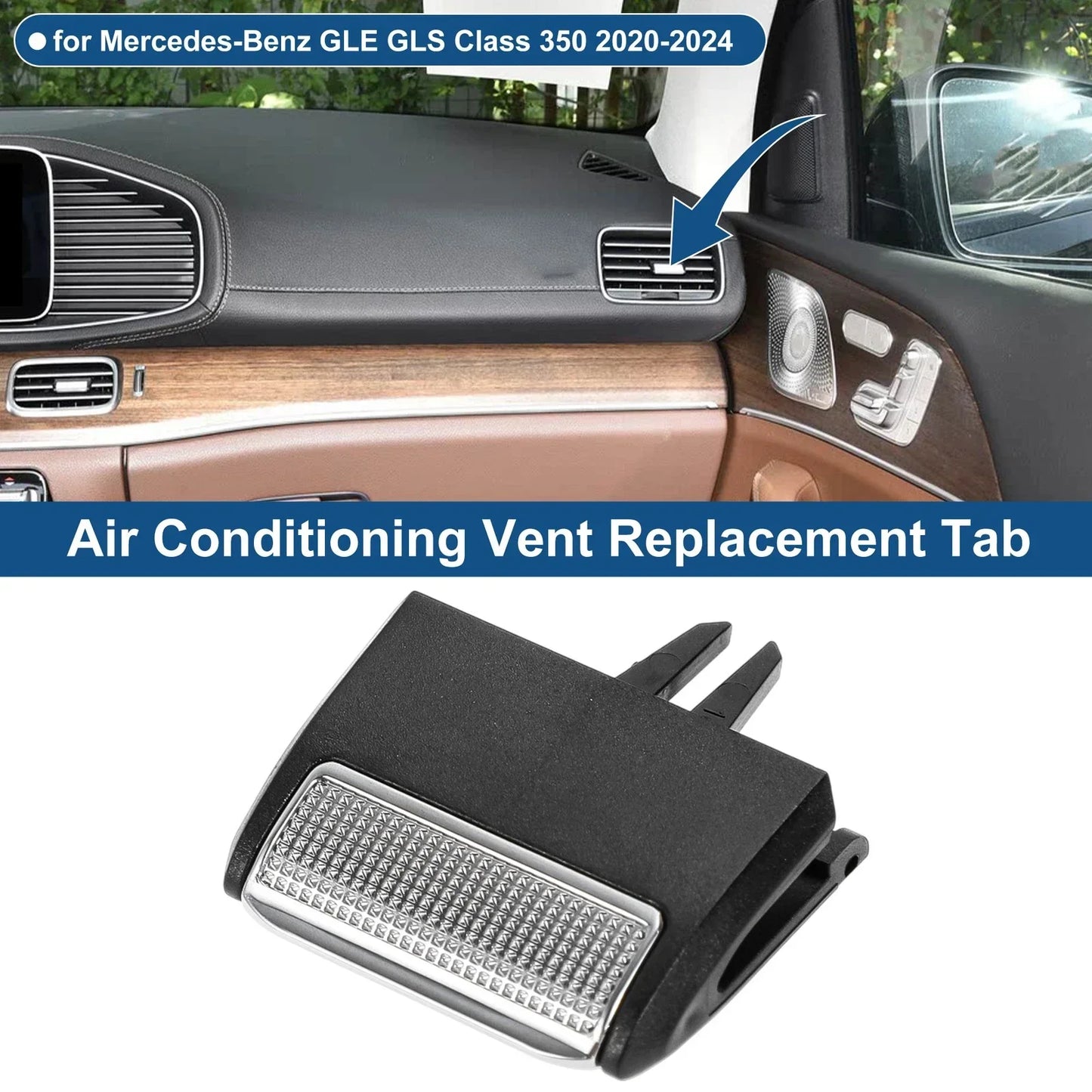 Vent Outlet Tab Clip for Mercedes-Benz GLE GLS Class Front Center Console (2016-2023)