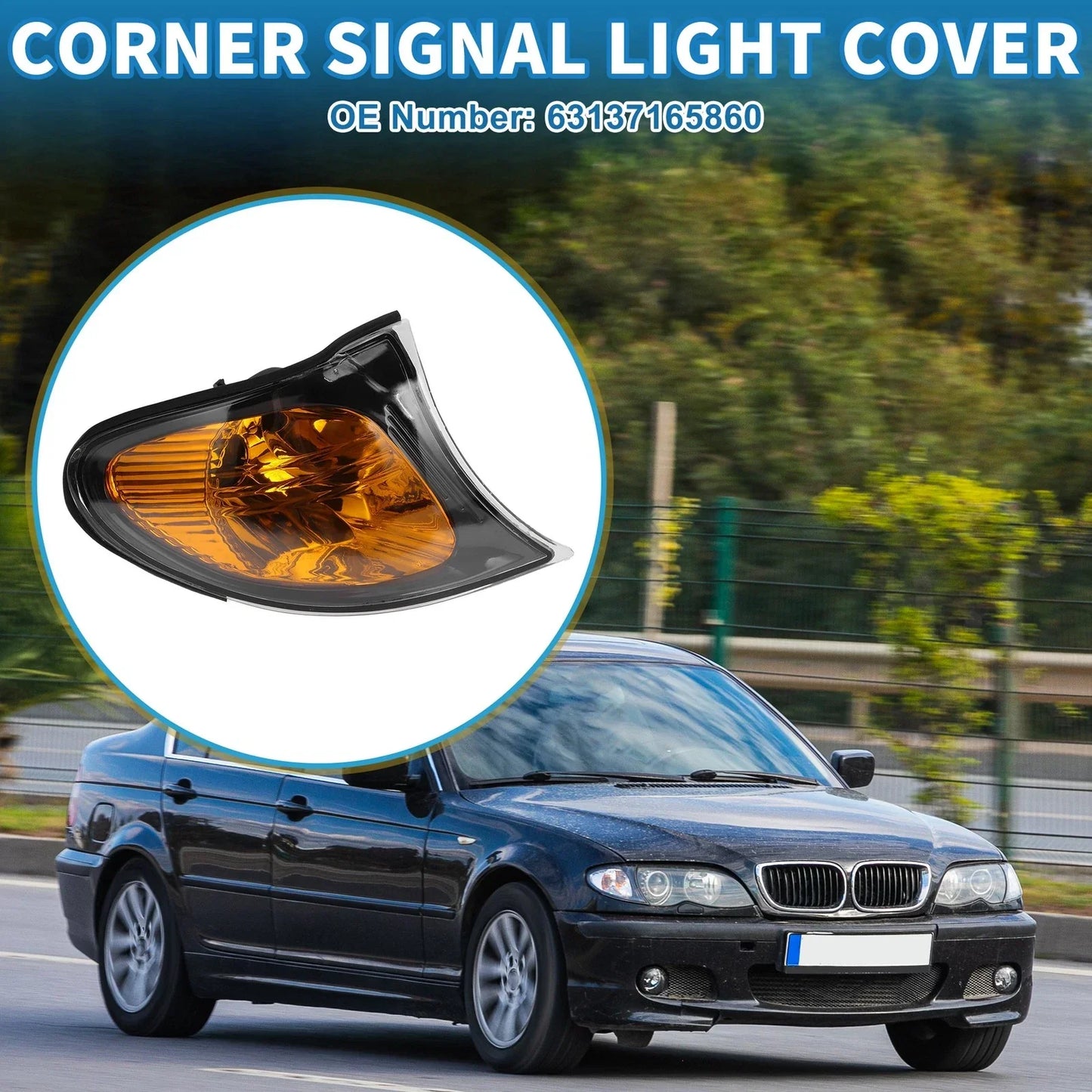 Right Corner Signal Light Cover for BMW 3 Series (2002 - 2005)