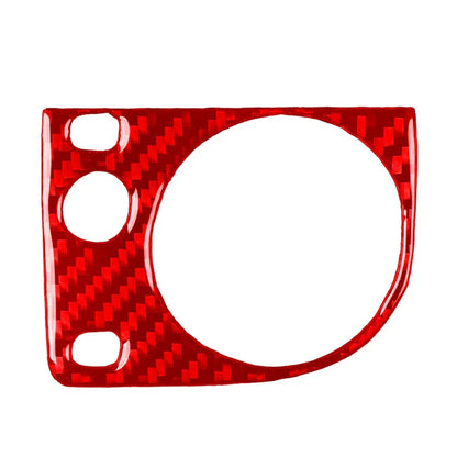 Carbon Fiber Red Headlight Switch Knob Cover for BMW 3 Series (1991-1999)