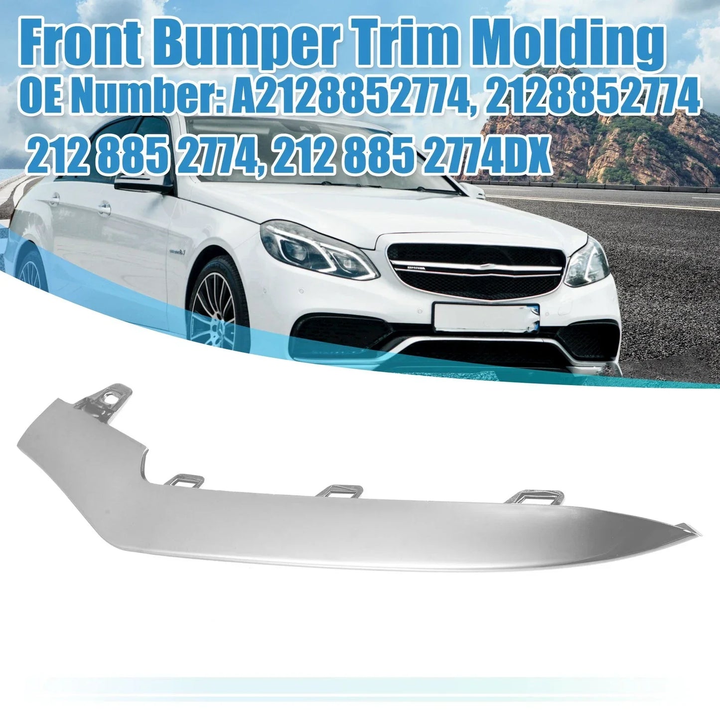 Front Bumper for Mercedes Benz A-Class (2013-2018) 2 x Covers