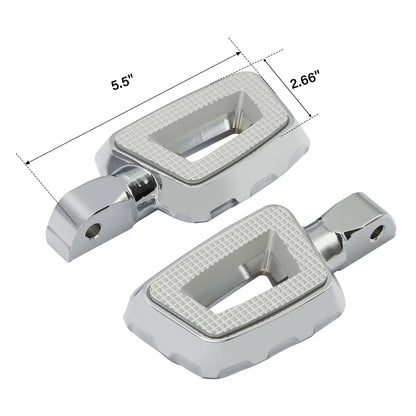 Chrome Passenger Footpegs for Harley Street Fat Bob 2018-2025
