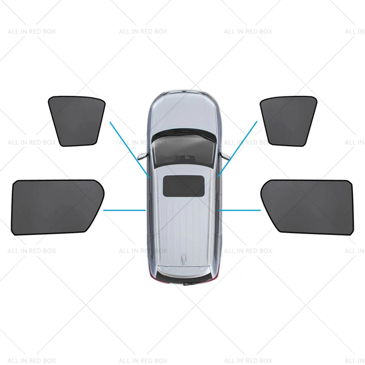 Magnetic Mesh Sun Blind Shades for Toyota Hilux SR5 (2015-2025)
