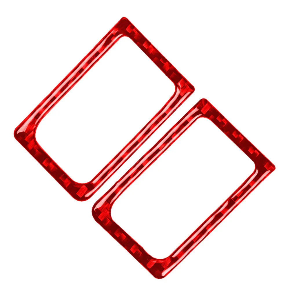 Red Interior Door Lock Pins Frame Cover Trim for Nissan GTR R35 (2008-2020)
