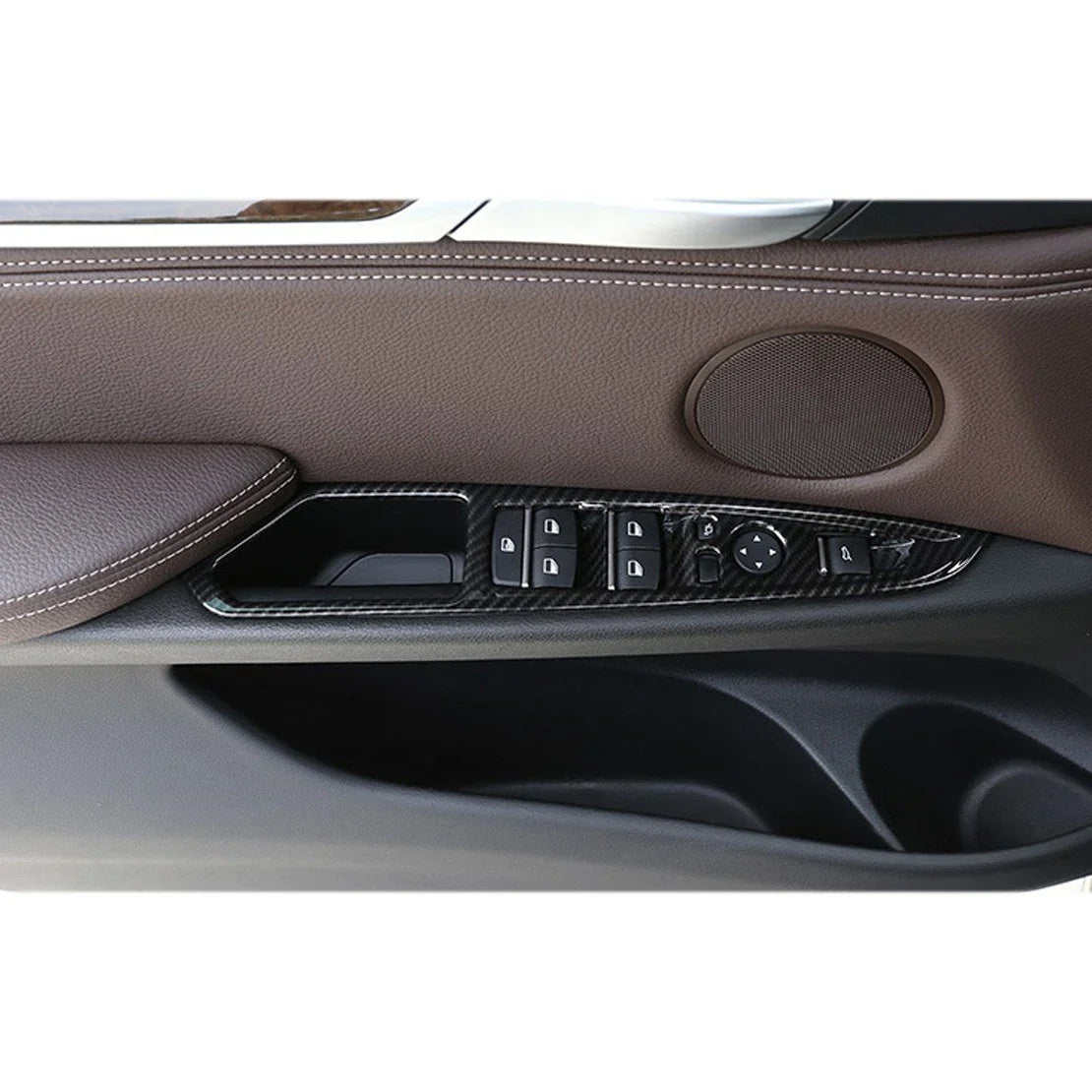 Carbon Fiber Power Window Switch Trim for BMW F15 F16 (2015-2018)