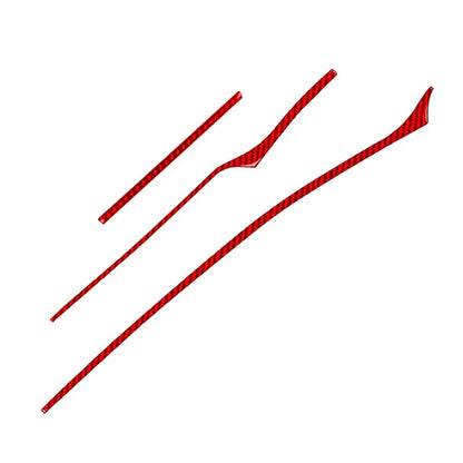 Dashboard Panel Cover Trim Strips for Kia Stinger 2018-2023 Red RHD