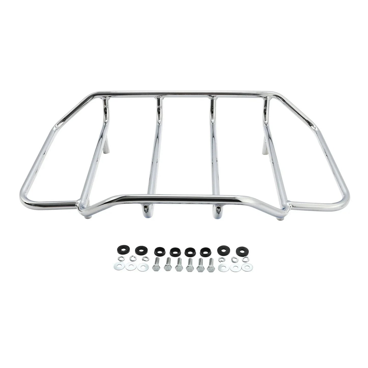 Chrome Luggage Top Rack for Harley Touring Road King Street Glide (2009-2023)