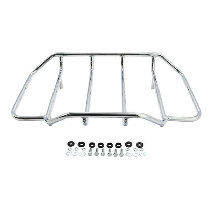 Chrome Luggage Top Rack for Harley Touring Road King Street Glide (2009-2023)