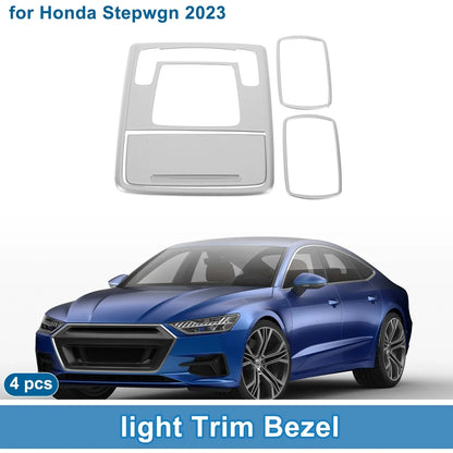 Front Row Rear Light Trim Bezel for Honda Stepwgn (2023) Silver Tone