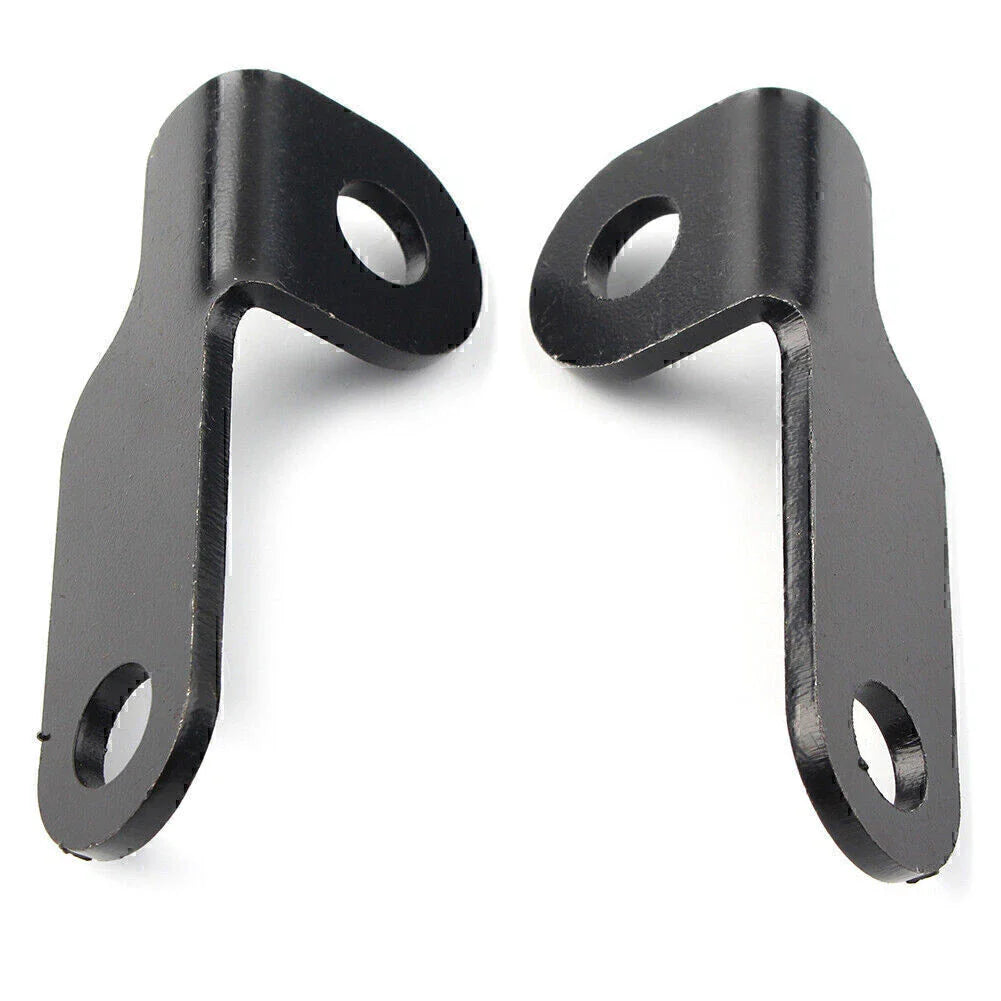 Black Fork Clamp Turn Signal Light Mounts for Harley Motorcycle