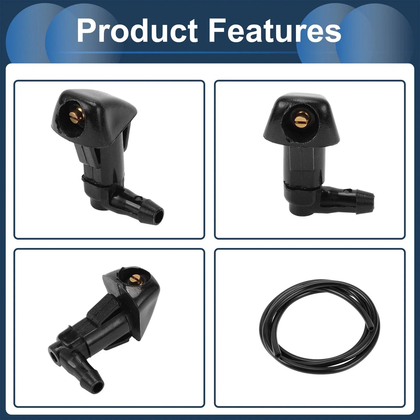 Windshield Washer Nozzle & Fluid Hose for Honda Civic (2016-2021)