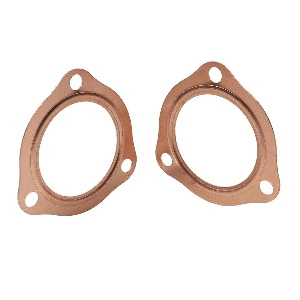 2.5" Copper Header Pipe Collector Flange Gaskets for Chevy SBC BBC