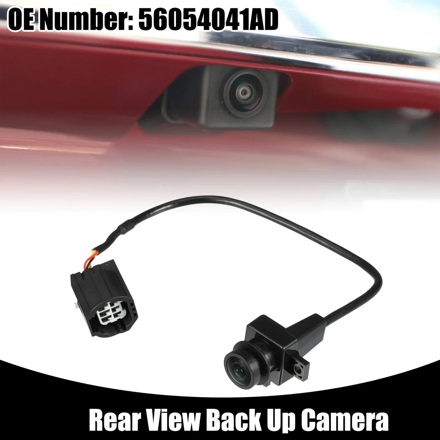 Rear View Backup Camera for Ram 1500 2500 3500 (2010) - Plastic Black