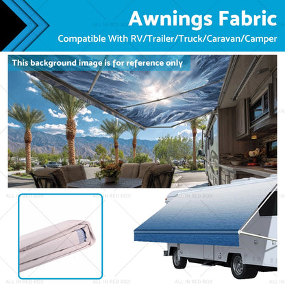 13-16FT RV Awning Replacement Fabric for Trailer Truck Camper