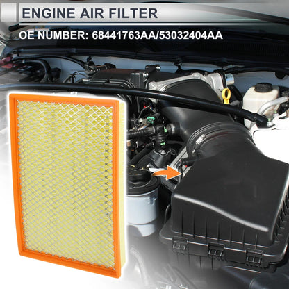 Engine Air Filter for Dodge Ram 1500 (2019-2023) - 1 x Replacement Part