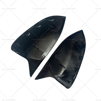 Black Rear Mirror Cover Caps for BMW X3 X4 X5 X6 (2018-2023)