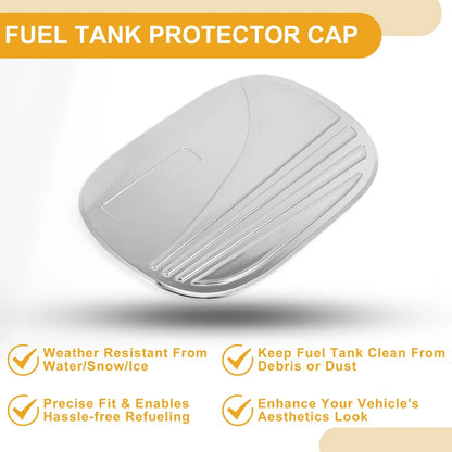 Fuel Tank Door Cap for Hyundai Tucson 2019-2020 Chrome Silver Tone