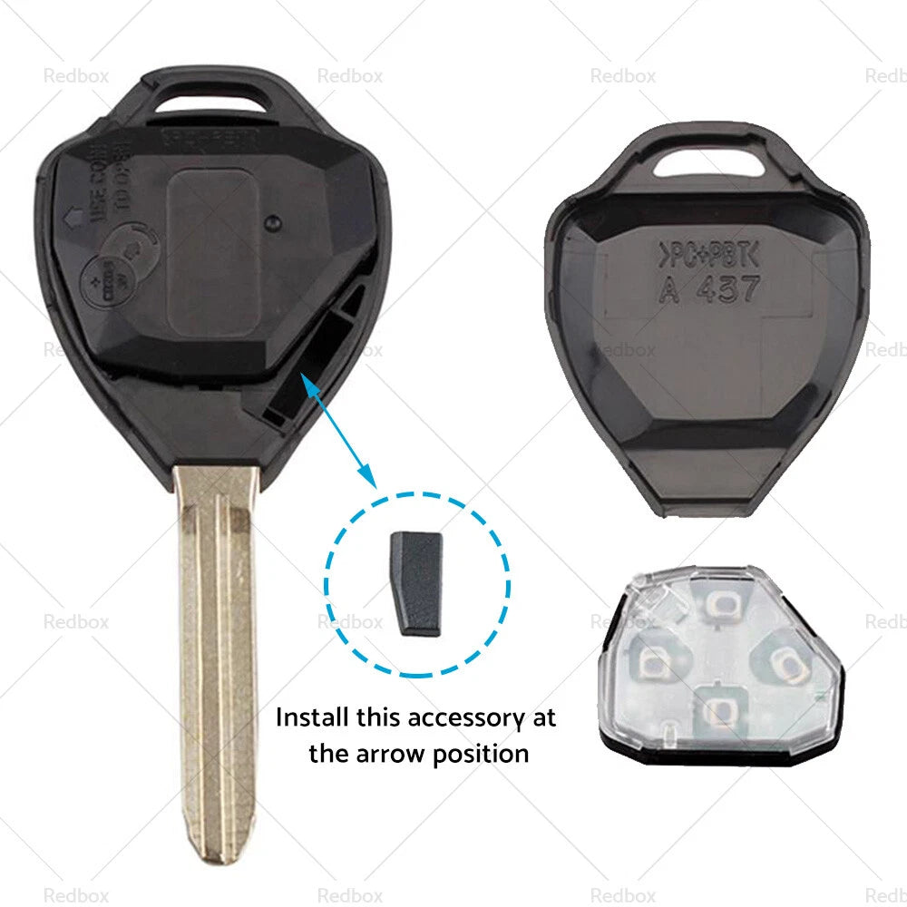 Remote Car Key for Toyota Hilux/Yaris (2005-2009) 4D-67