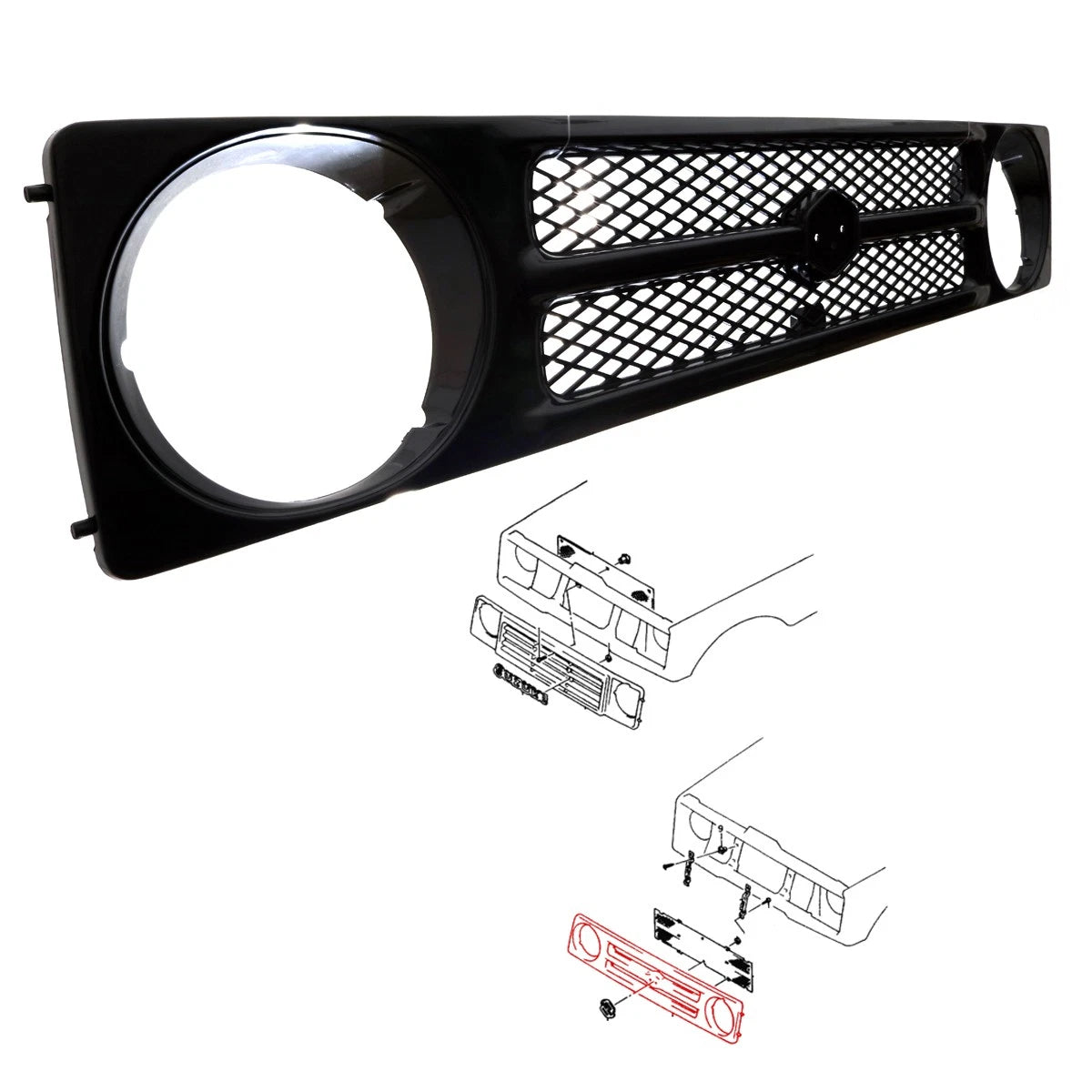 Front Grille Assembly for Suzuki Jimny Sierra Samurai 1992-1995