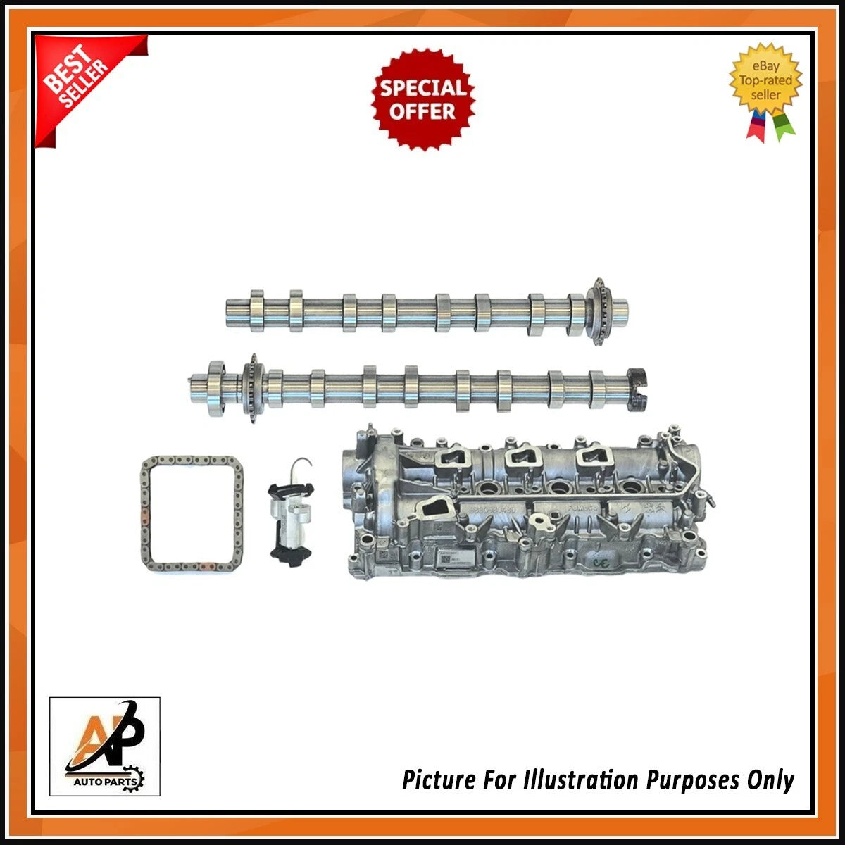 Cam Carrier Cams Replacement 8mm Chain for Citroen C3 1.5 D 16V (2014–2017)