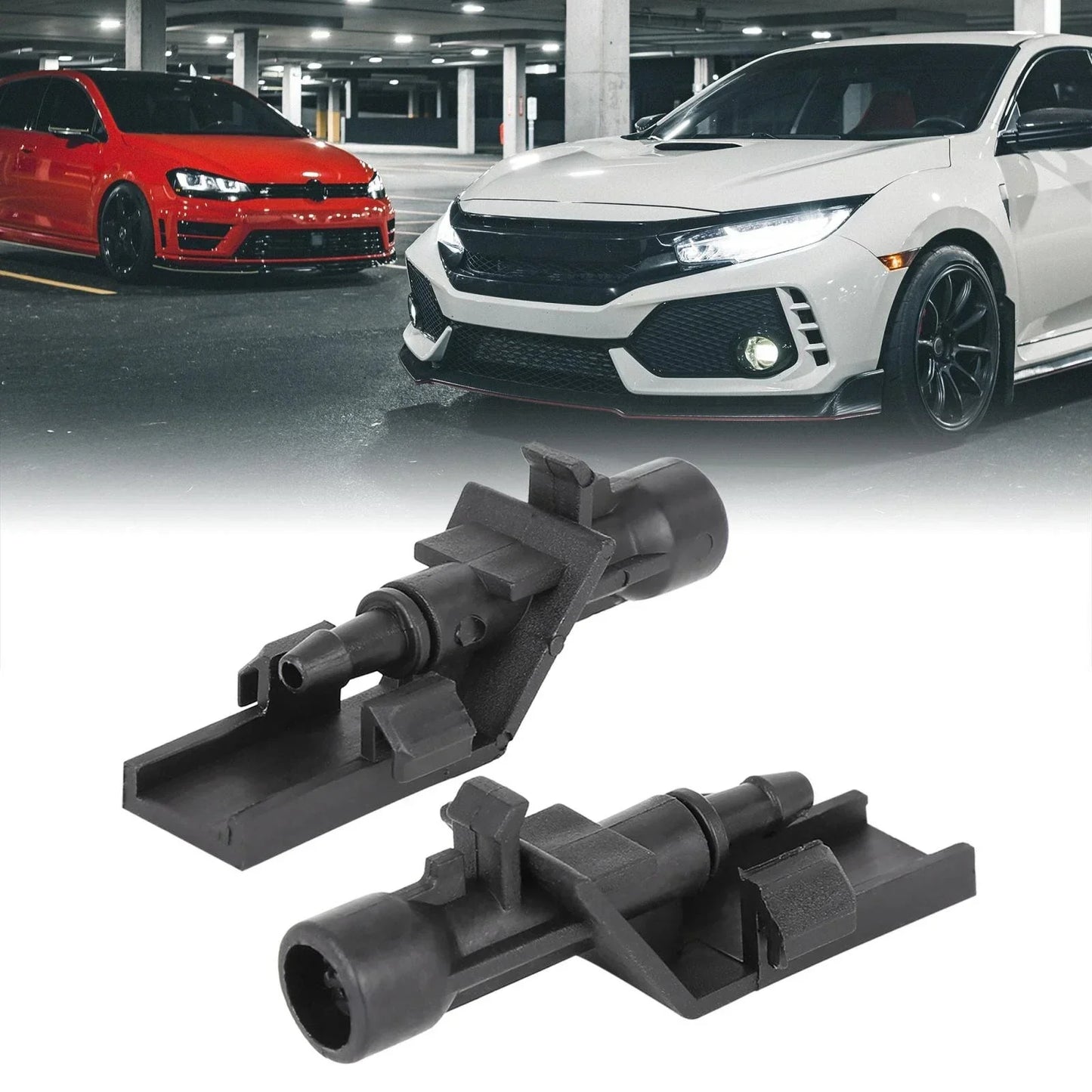 2 x Windshield Washer Nozzles for Honda HR-V, CR-V, Crosstour, Accord (2016-2023)