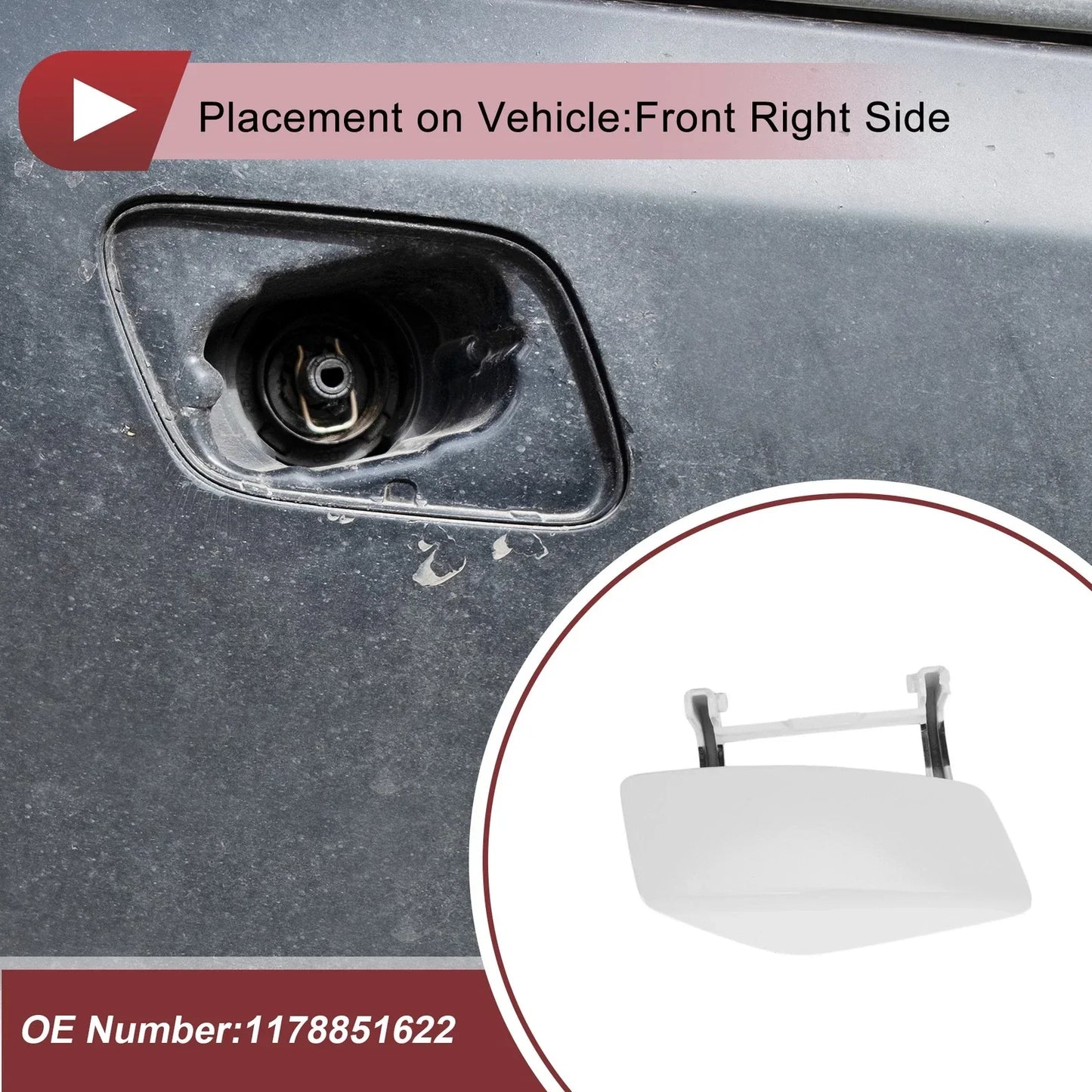 Front Right Bumper Trim Nozzle for Mercedes-Benz CLA250 (2014-2019)