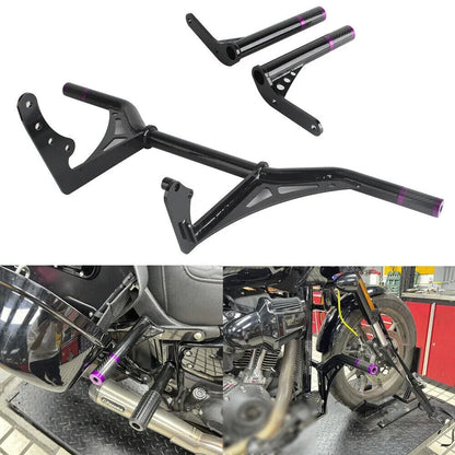 Front Crash Bar Saddlebag Guards for Harley Softail FXLRST (2022-2023)