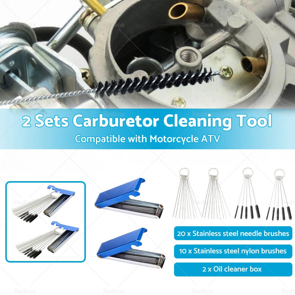 Carburetor Jet Cleaning Tool for Motorcycle ATV - Wire Brush Cleaner