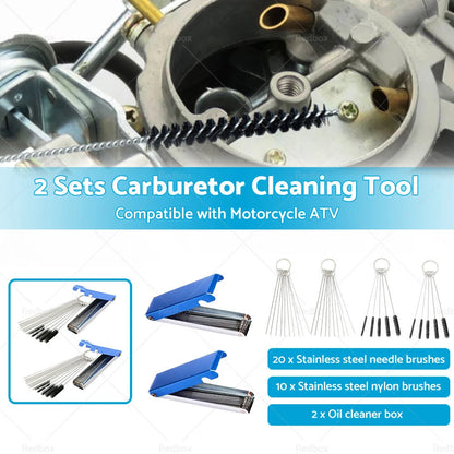 Carburetor Jet Cleaning Tool for Motorcycle ATV - Wire Brush Cleaner
