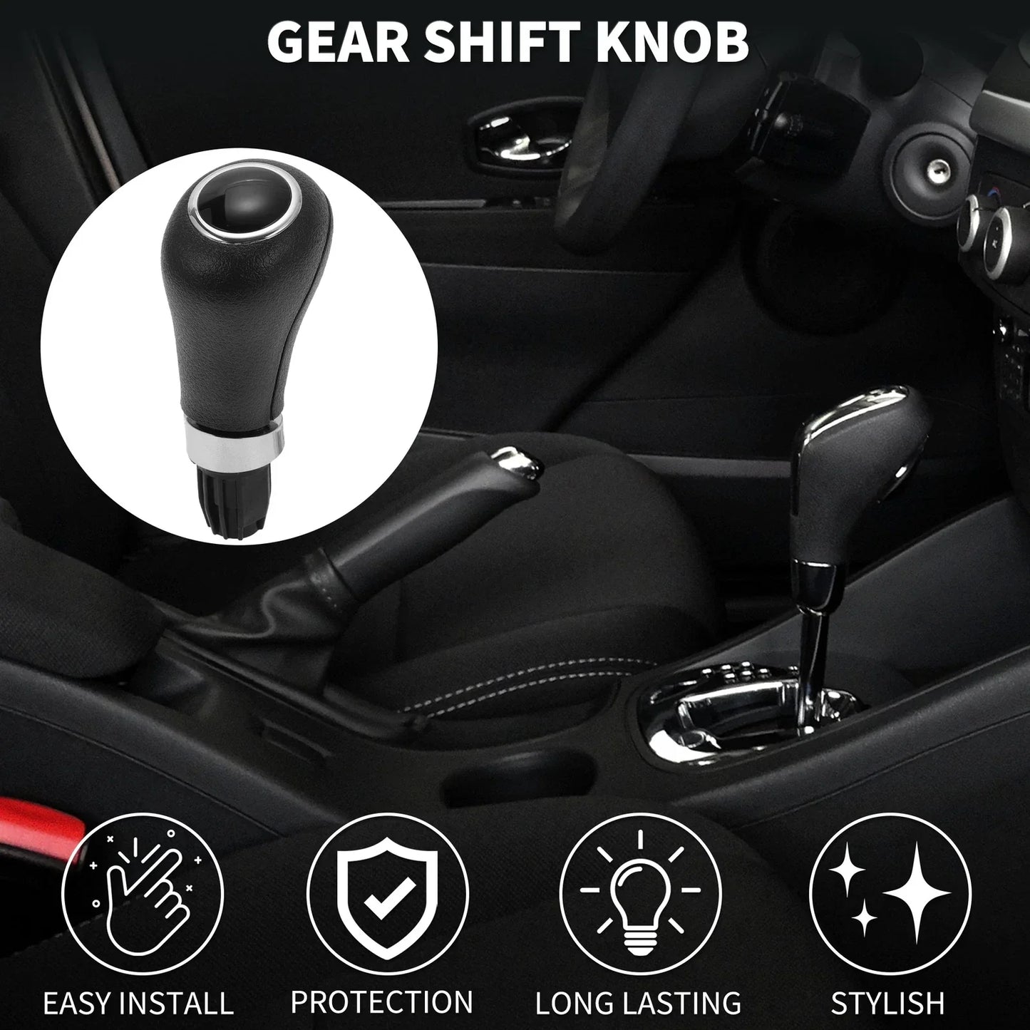 Automatic Gear Shifter Knob for Mercedes-Benz E-Class (2009-2016) Black