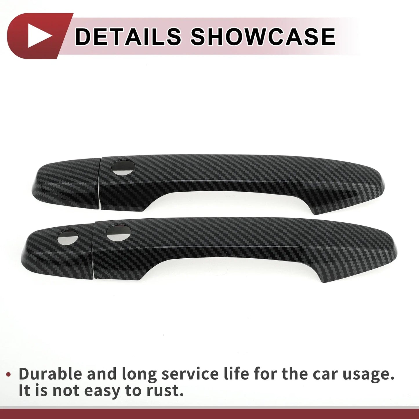 Car Door Handle Cover Set for Honda CR-V 2012-2016 Outside Black ABS