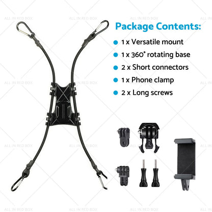 Adjustable Camera Fence Mount Stand Holder for Action Camera & Phone