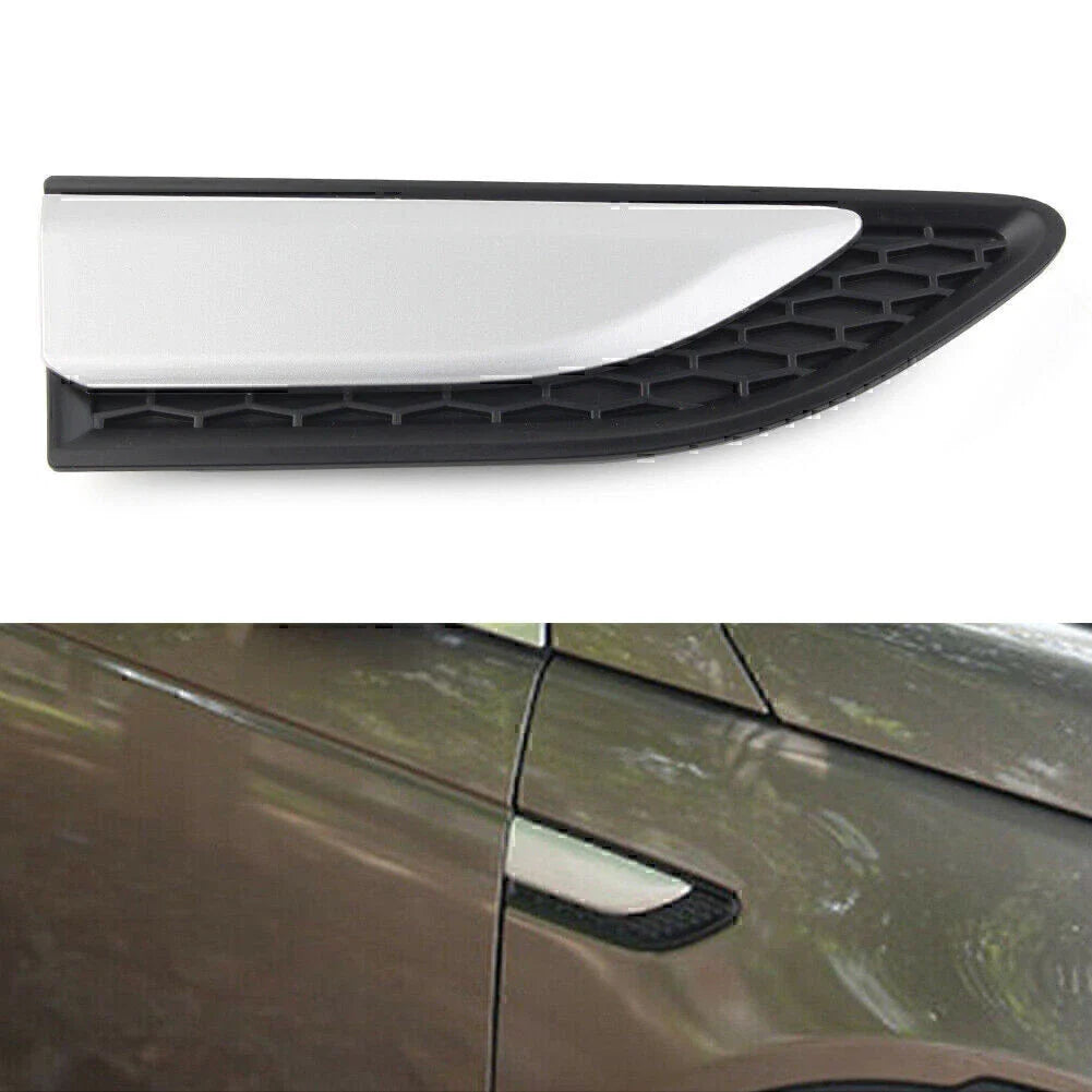 Silver ABS Right Fender Vent Grille Louver for Land Rover Discovery Sport (15-21)