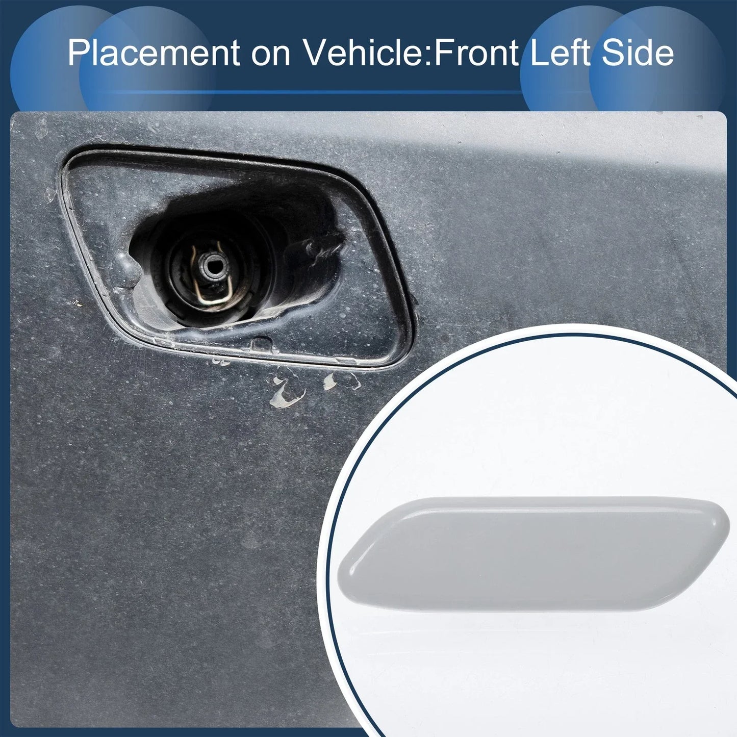 Front Left Washer Nozzle Cover for Honda Accord, Spirior CU1 CU2 (2008-2012)