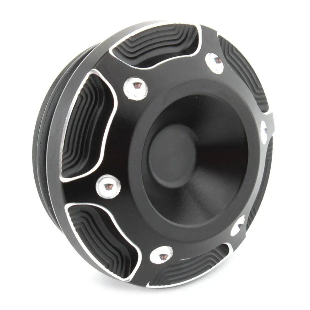 Black & Silver Frame Hole Cover Caps for Harley X350