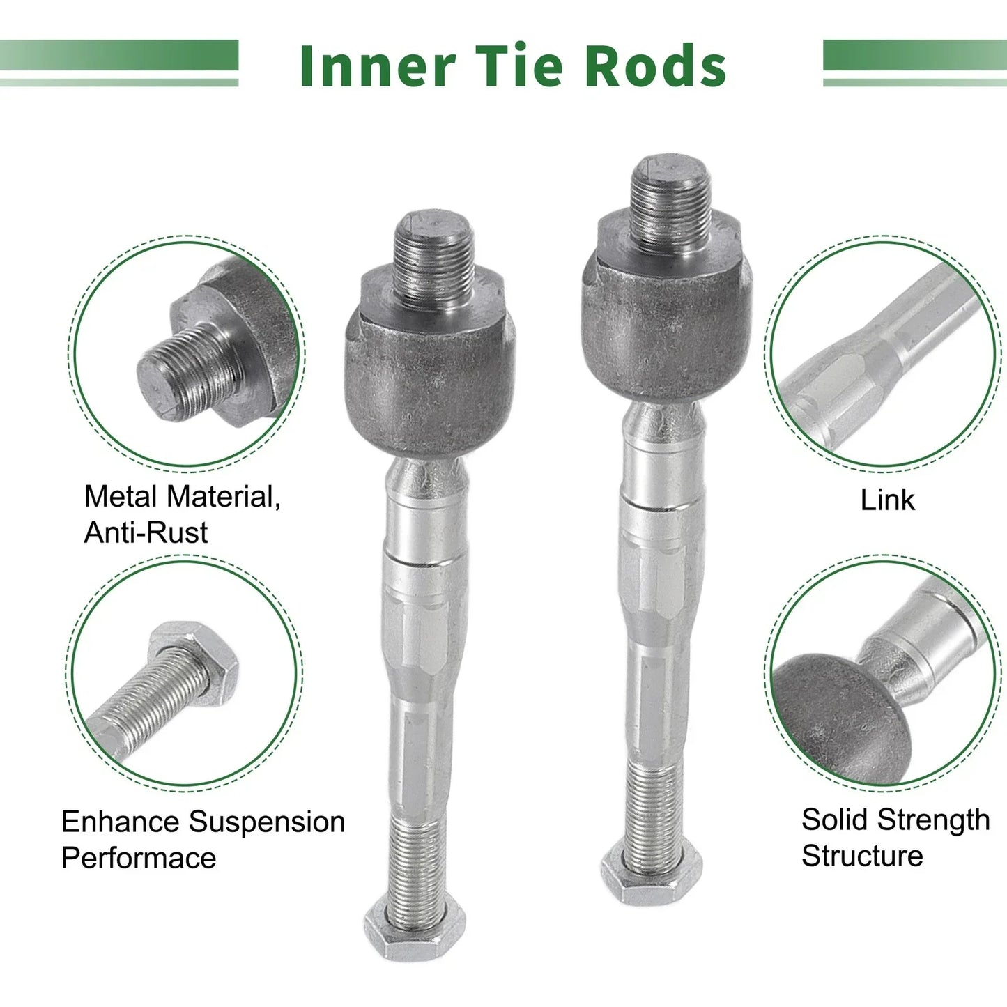 8pcs Front Suspension Kit Tie Rod Ends & Ball Joints for Honda Civic (2006-2011)
