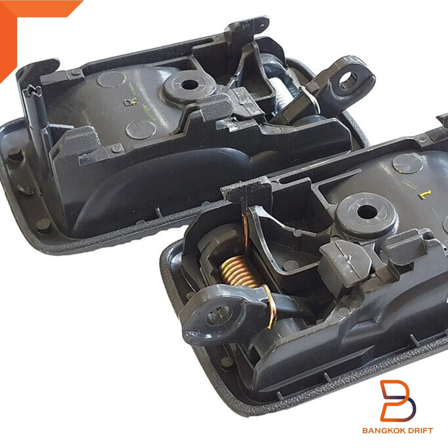 Grey Inner Front Door Handle Pair for Toyota Hilux (1997-2004)