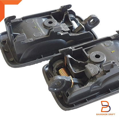 Grey Inner Front Door Handle Pair for Toyota Hilux (1997-2004)