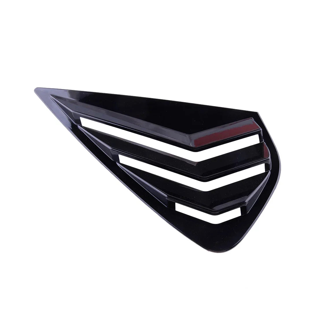 2 x Gloss Black Side Window Blind Covers for Kia Forte (2019-2022)