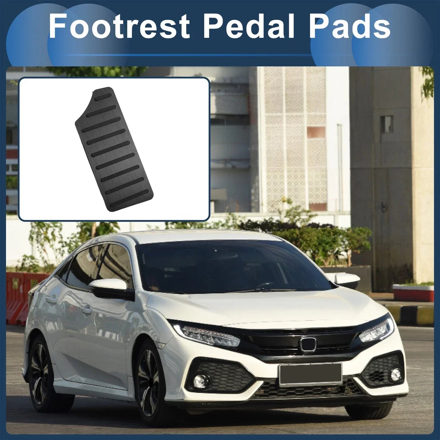Footrest Pedal Pad Cover for Honda Civic (2016-2023)