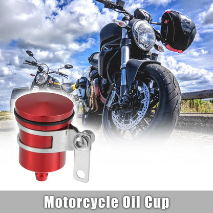 Front Brake Master Cylinder Oil Tank Cup for Yamaha & Honda Motorcycles Red